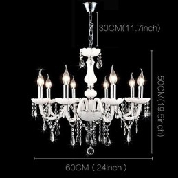 Designer Touch Decorative Modern Contemporary Traditional Classic Others Feature for Crystal Candle Style Glass Chandelier