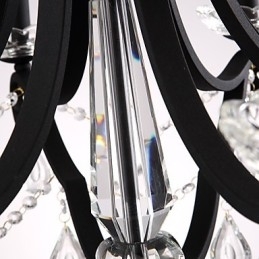 Designer Touch Decorative 8 Lights Crystal Chandelier Modern Contemporary Traditional Classic Rustic Lodge Vintage Retro Lantern Drum Country Painting