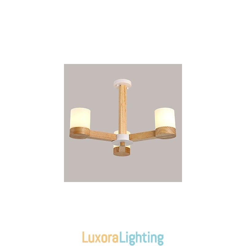 Designer Touch Decorative 3 Lights Chandelier Modern Contemporary Traditional Classic Vintage Country Wood Feature for Wood