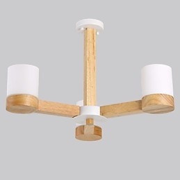 Designer Touch Decorative 3 Lights Chandelier Modern Contemporary Traditional Classic Vintage Country Wood Feature for Wood