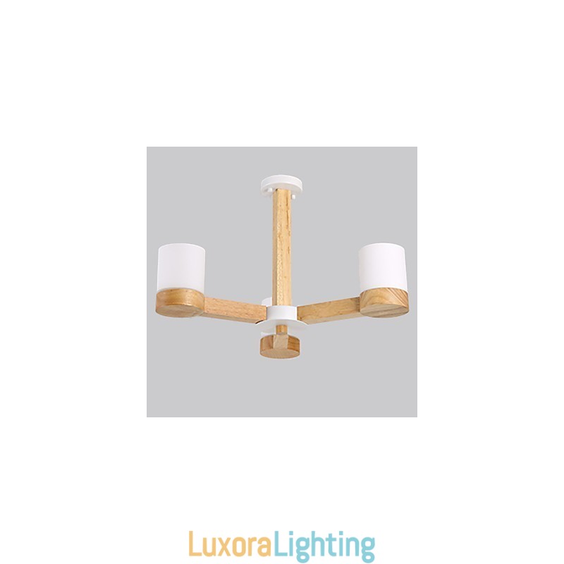 Designer Touch Decorative 3 Lights Chandelier Modern Contemporary Traditional Classic Vintage Country Wood Feature for Wood