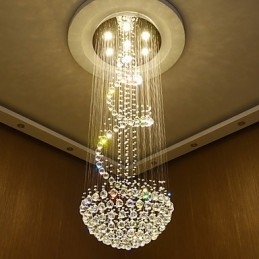 Designer Touch Decorative Modern Crystal Ceiling Chandelier Lights Indoor Pendant Lamp Deco Lighting Fixtures