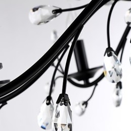 Designer Touch Decorative 6 Lights Crystal Chandelier Modern Contemporary Traditional Classic Vintage Retro Country Painting Feature