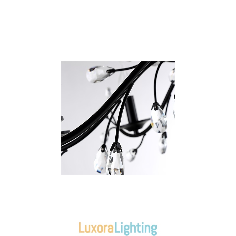 Designer Touch Decorative 6 Lights Crystal Chandelier Modern Contemporary Traditional Classic Vintage Retro Country Painting Feature