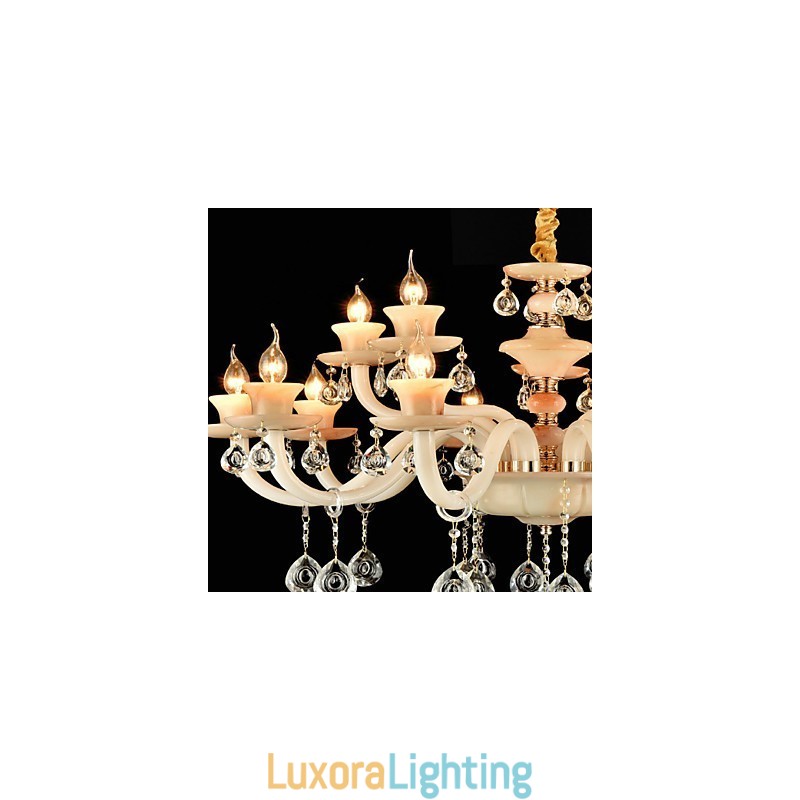 Designer Touch Decorative Modern Contemporary Traditional Classic Electroplated Feature for Crystal Mini Style MetalDining Chandelier