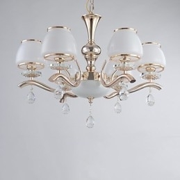 Designer Touch Decorative Chandelier Modern Contemporary Electroplated Feature for Crystal Metal