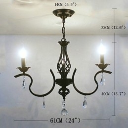 Designer Touch Decorative European Style Crystal Chandelier Small Chandelier Simple Creative Lamps