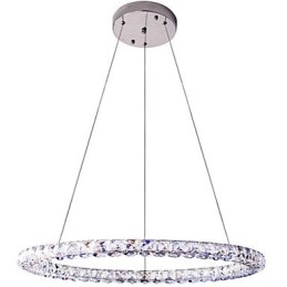 Designer Touch Decorative Ring Crystal Pendant Light Modern Crystal Chandelier Ceiling Lights Indoor Lamp Fixtures Dimmable with Remote Control