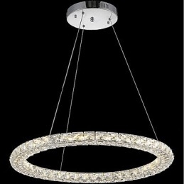 Designer Touch Decorative Ring Crystal Pendant Light Modern Crystal Chandelier Ceiling Lights Indoor Lamp Fixtures Dimmable with Remote Control