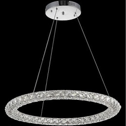 Designer Touch Decorative Ring Crystal Pendant Light Modern Crystal Chandelier Ceiling Lights Indoor Lamp Fixtures Dimmable with Remote Control