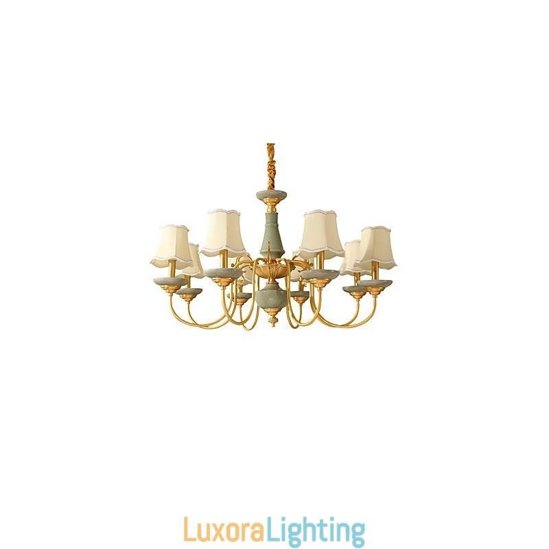 Designer Touch Decorative All Copper Chandelier Jade Chandelier KP8