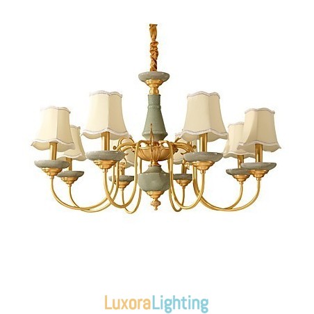 Designer Touch Decorative All Copper Chandelier Jade Chandelier KP8