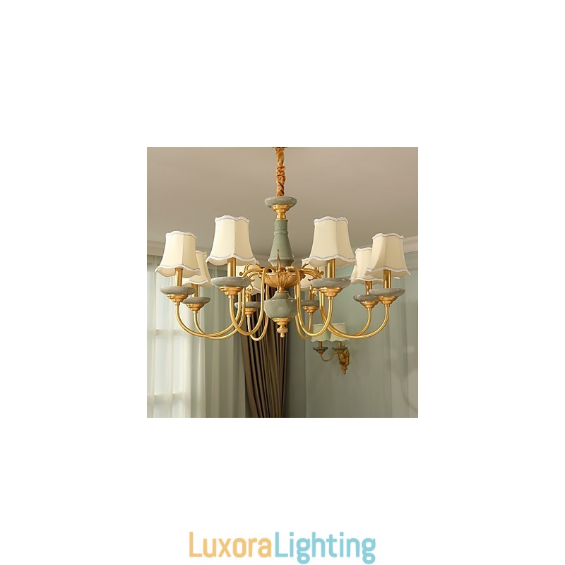 Designer Touch Decorative All Copper Chandelier Jade Chandelier KP8