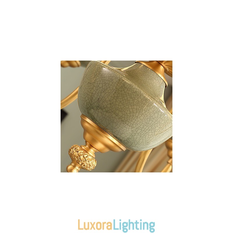 Designer Touch Decorative All Copper Chandelier Jade Chandelier KP8