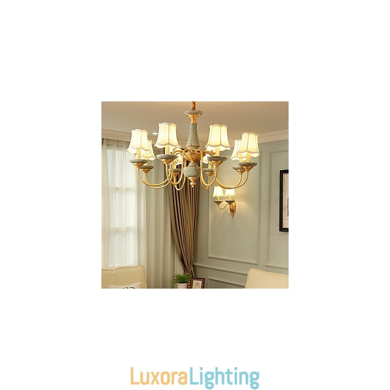 Designer Touch Decorative All Copper Chandelier Jade Chandelier KP8