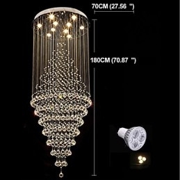 Designer Touch Decorative Contemporary Crystal Ceiling Pendant Light Modern Chandelier Home Hanging Lighting Chandelier Lamps Fixtures