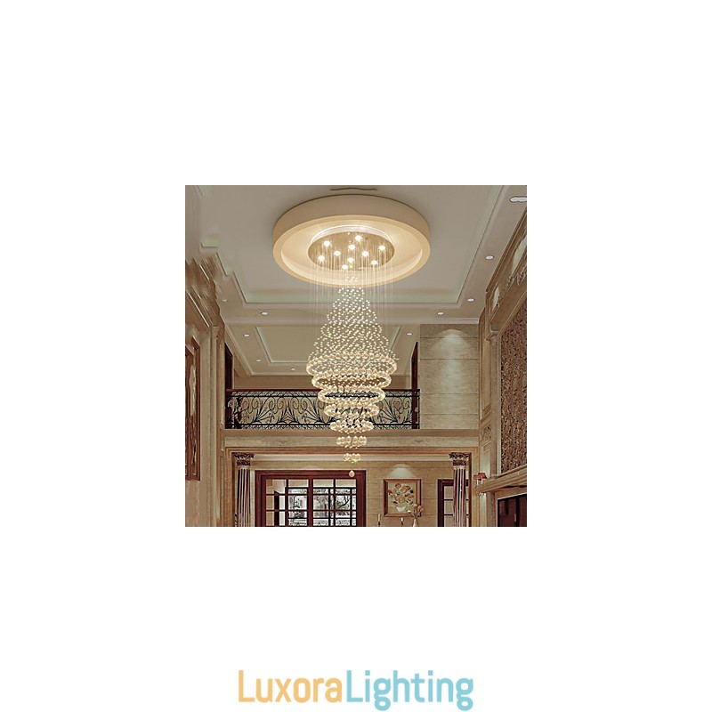 Designer Touch Decorative Contemporary Crystal Ceiling Pendant Light Modern Chandelier Home Hanging Lighting Chandelier Lamps Fixtures