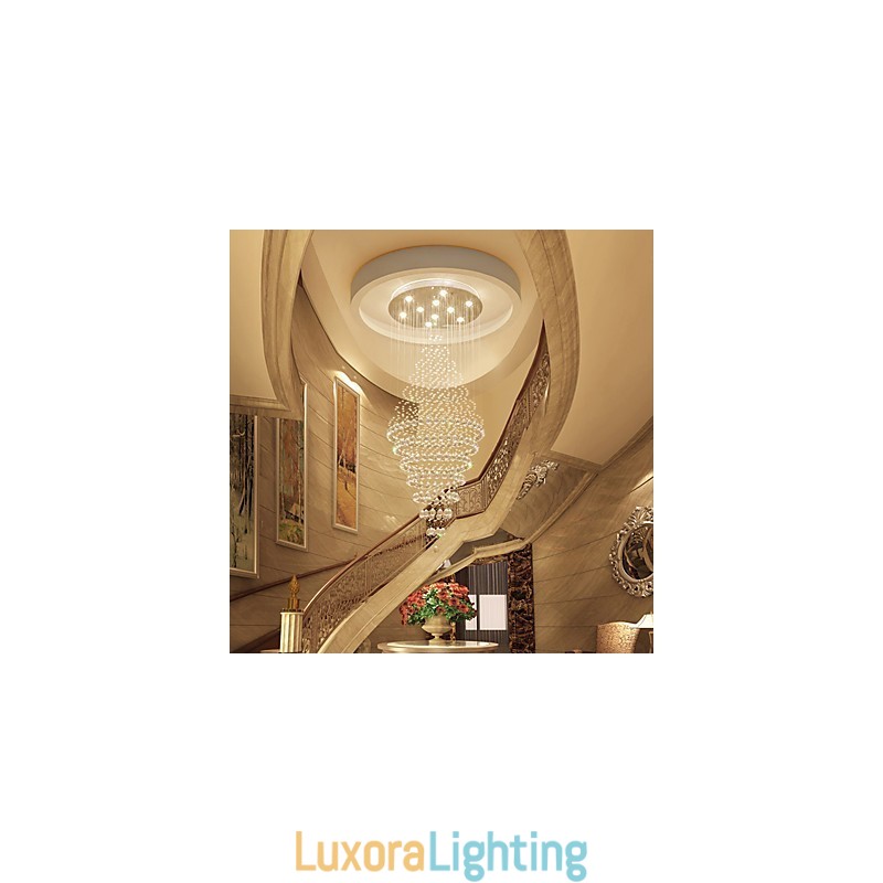 Designer Touch Decorative Contemporary Crystal Ceiling Pendant Light Modern Chandelier Home Hanging Lighting Chandelier Lamps Fixtures