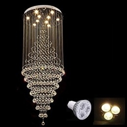 Designer Touch Decorative Contemporary Crystal Ceiling Pendant Light Modern Chandelier Home Hanging Lighting Chandelier Lamps Fixtures