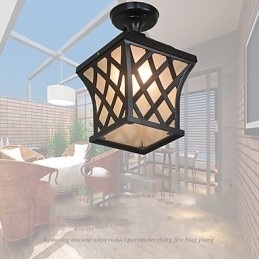 Designer Touch Decorative Rural Lamp American Garden Patio Door Outdoor Waterproof Grape Droplight