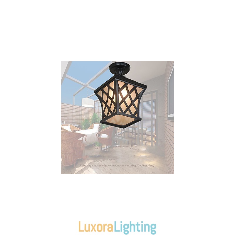 Designer Touch Decorative Rural Lamp American Garden Patio Door Outdoor Waterproof Grape Droplight