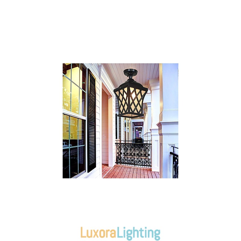 Designer Touch Decorative Rural Lamp American Garden Patio Door Outdoor Waterproof Grape Droplight