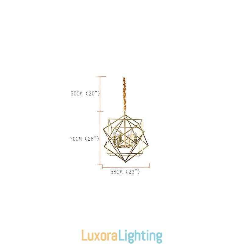 Designer Touch Decorative Lantern Brass Feature for Designers Metal Chandelier