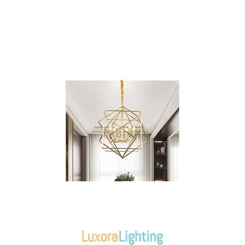 Designer Touch Decorative Lantern Brass Feature for Designers Metal Chandelier