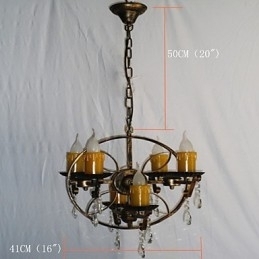 Designer Touch Decorative Rustic Lodge Vintage Retro Country Globe Painting Feature for Mini Style Designers Metal Chandelier