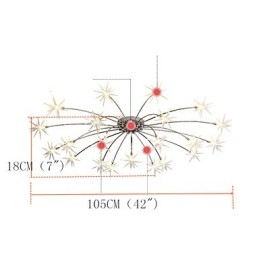 Designer Touch Decorative Modern Contemporary Chrome Feature for Mini Style Designers Metal Kids Chandelier