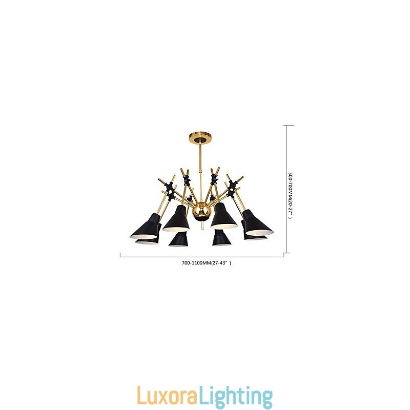 Designer Touch Decorative Personalized Adjustable Direction Art Chandelier Lamp Chandelier N