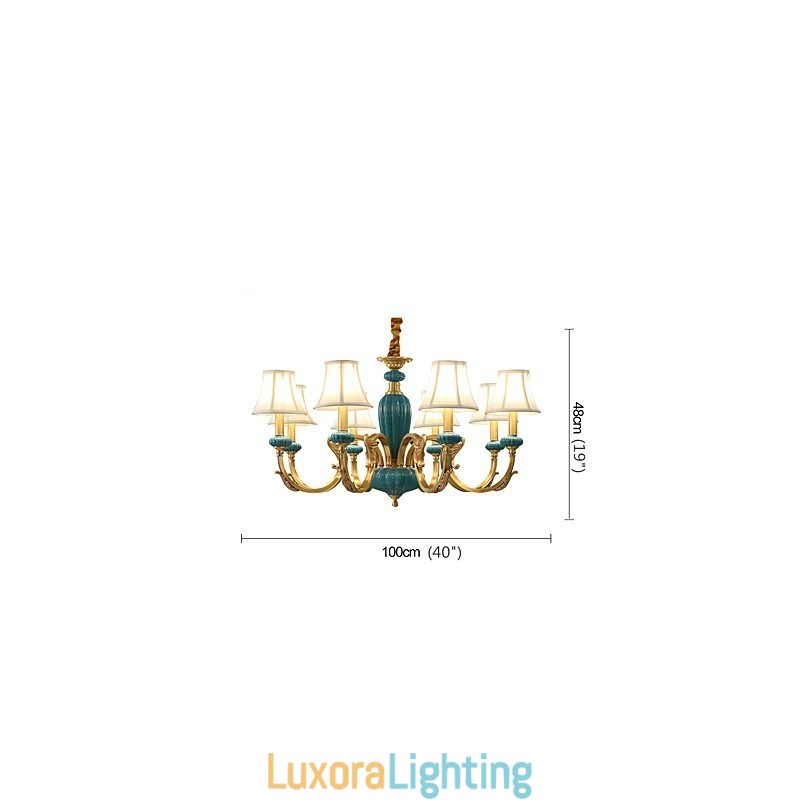 Designer Touch Decorative All Copper Chandelier Jade Chandelier KP