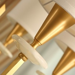 Designer Touch Decorative Pure Brass Chandelier Jade Chandelier