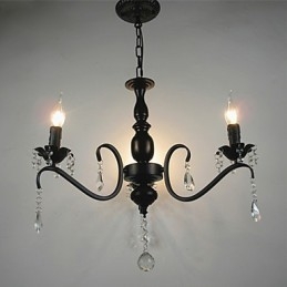Designer Touch Decorative Crystal Chandelier European Style Wrought Iron Lamp Creative Candle Lamps And Lanterns