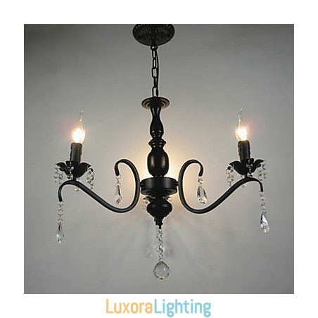 Designer Touch Decorative Crystal Chandelier European Style Wrought Iron Lamp Creative Candle Lamps And Lanterns