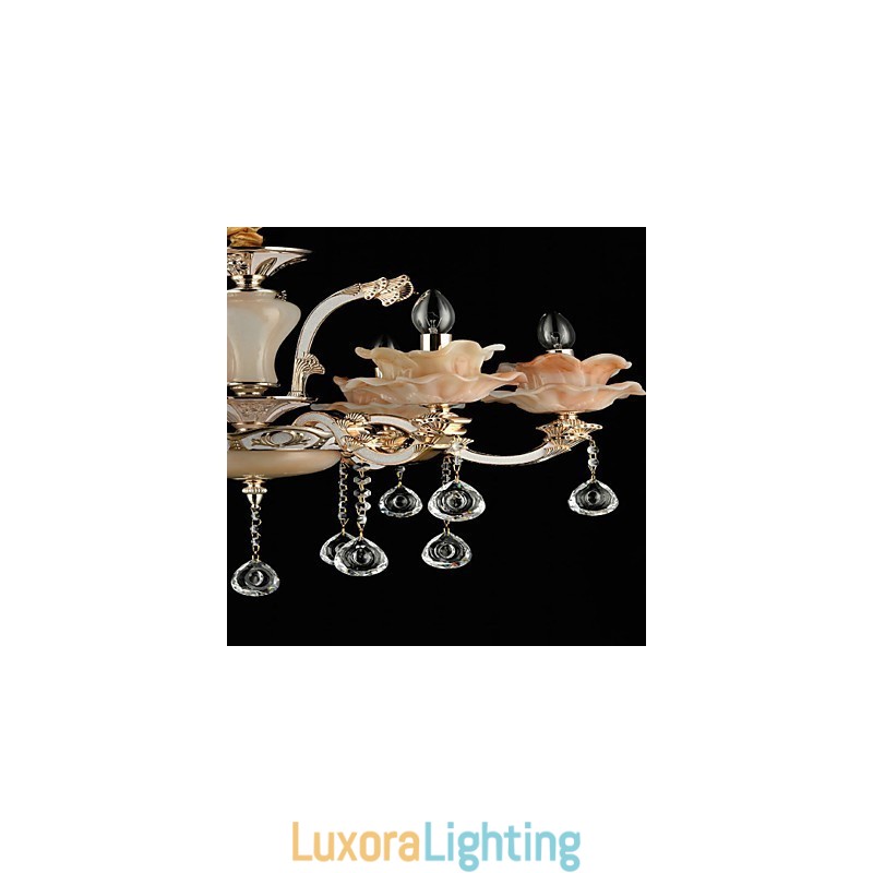 Designer Touch Decorative Modern Contemporary Traditional Classic Zinc Alloy Feature for Crystal Mini Style Metal Pendant Light