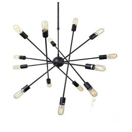 Designer Touch Decorative Rustic Lodge Painting Feature for Designers Metal Indoor Shops 2 Bulbs Chandelier