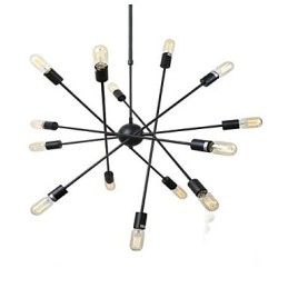 Designer Touch Decorative Rustic Lodge Painting Feature for Designers Metal Indoor Shops 2 Bulbs Chandelier