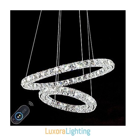 Designer Touch Decorative Crystal Chandelier Lights Indoor Pendant Light Ceiling Lamp Lighting Fixtures Dimmable with Remote Control