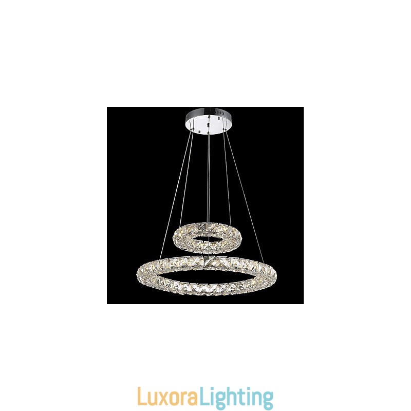 Designer Touch Decorative Crystal Chandelier Lights Indoor Pendant Light Ceiling Lamp Lighting Fixtures Dimmable with Remote Control