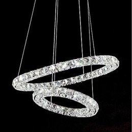 Designer Touch Decorative Crystal Chandelier Lights Indoor Pendant Light Ceiling Lamp Lighting Fixtures Dimmable with Remote Control