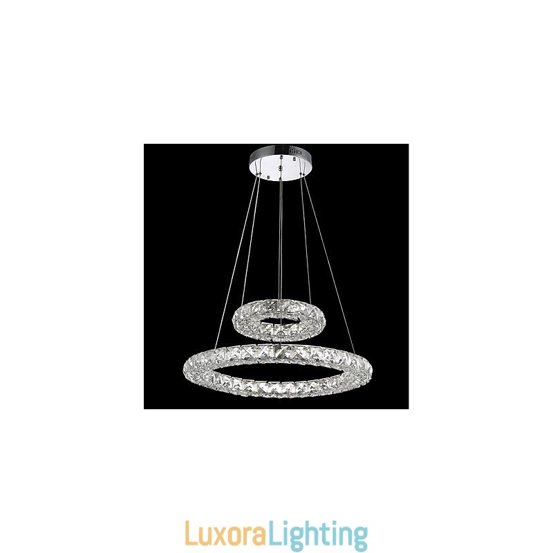 Designer Touch Decorative Crystal Chandelier Lights Indoor Pendant Light Ceiling Lamp Lighting Fixtures Dimmable with Remote Control