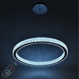 Designer Touch Decorative Dimmable Ring Indoo Ceiling Light Pendant Light Modern Chandelier Lighting Chandelier Lamp with Remote Control
