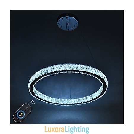Designer Touch Decorative Dimmable Ring Indoo Ceiling Light Pendant Light Modern Chandelier Lighting Chandelier Lamp with Remote Control