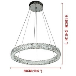 Designer Touch Decorative Dimmable Ring Indoo Ceiling Light Pendant Light Modern Chandelier Lighting Chandelier Lamp with Remote Control