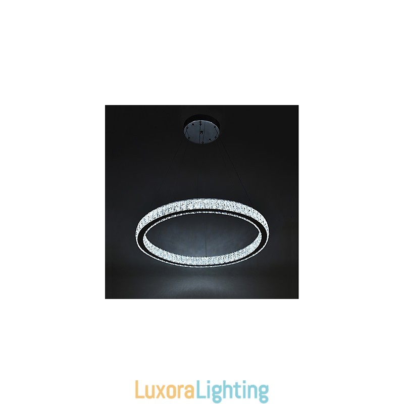 Designer Touch Decorative Dimmable Ring Indoo Ceiling Light Pendant Light Modern Chandelier Lighting Chandelier Lamp with Remote Control