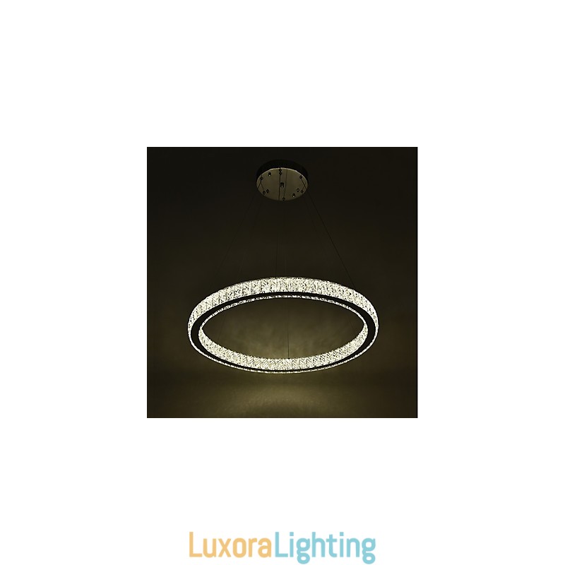 Designer Touch Decorative Dimmable Ring Indoo Ceiling Light Pendant Light Modern Chandelier Lighting Chandelier Lamp with Remote Control