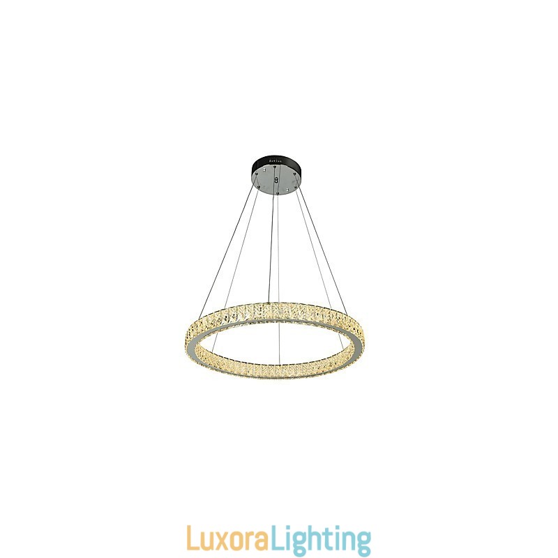 Designer Touch Decorative Dimmable Ring Indoo Ceiling Light Pendant Light Modern Chandelier Lighting Chandelier Lamp with Remote Control