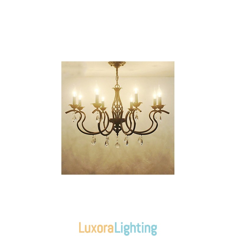Designer Touch Decorative European Style Crystal Chandelier Dining Lights Simple Creative Candles Lamps And Lanterns Novelty Lightig