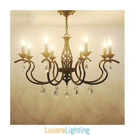 Designer Touch Decorative European Style Crystal Chandelier Dining Lights Simple Creative Candles Lamps And Lanterns Novelty Lightig